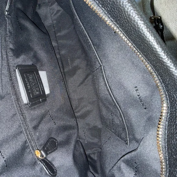 Coach Black Leather Scout Hobo  Bag - Picture 5 of 9